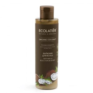 Балсам за коса Подхранване и възстановяване, ORGANIC COCONUT - ECOLATIER, 250мл.