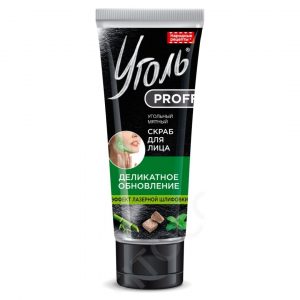Ментов въглен-скраб за лице, Деликатно обновяване - Fitocosmetic, 50 мл