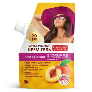 20 SPF Слънцезащитен крем-гел за лице и тяло, Освежаващ - Fitocosmetic, 50 мл.