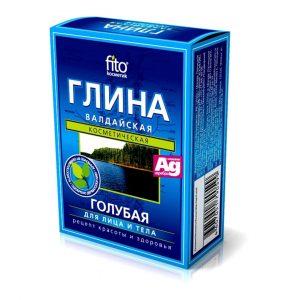 Глина светло-синя, Валдайска - Fitocosmetic, 100 гр.
