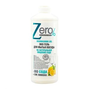 Еко гел за съдове с натурална сода и сок от лимон - Zero, 500 мл.