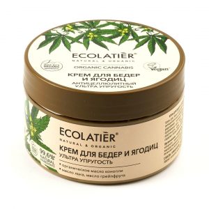 Крем за тяло антицелулитен УЛТРА СТЯГАНЕ, ORGANIC CANNABIS - ECOLATIER, 250 мл.