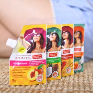20 SPF Слънцезащитен крем-гел за лице и тяло, Освежаващ - Fitocosmetic, 50 мл.