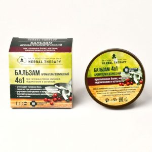 Балсам при главоболие и мигрена, Арома-терапевтичен 4 в 1 - EOLab, 50 гр.