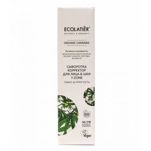 Серум коректор за лице и шия y zone с Канабис ecolatier, 50 мл.
