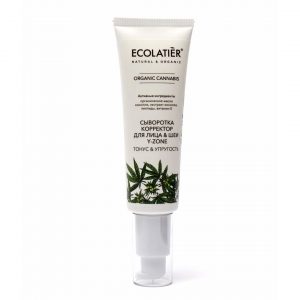 Серум коректор за лице и шия y zone с Канабис ecolatier, 50 мл.