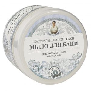 Бял сибирски сапун за коса и тяло Бабушка Агафия, 500 мл.