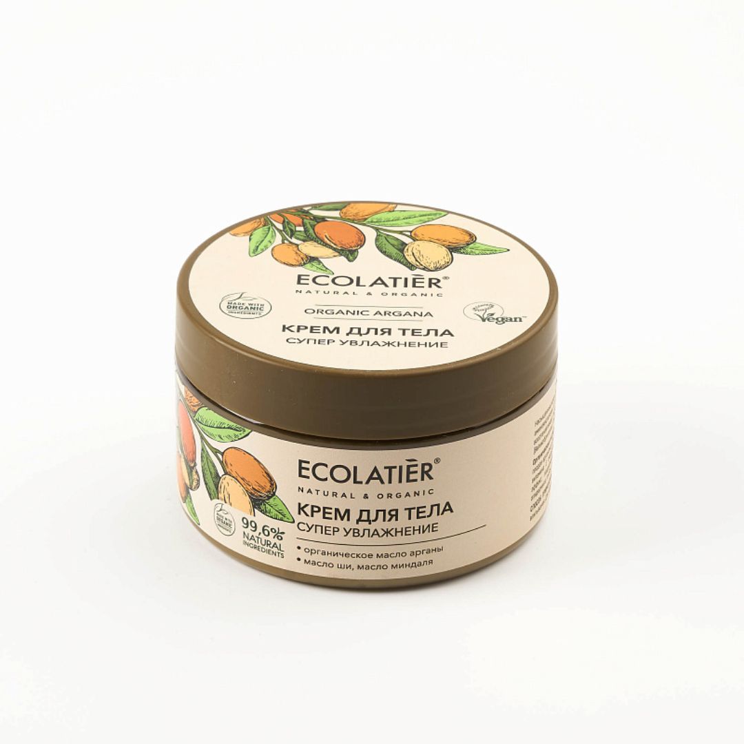 Крем за тяло Супер Хидратиране organic argana ecolatier, 250 мл.