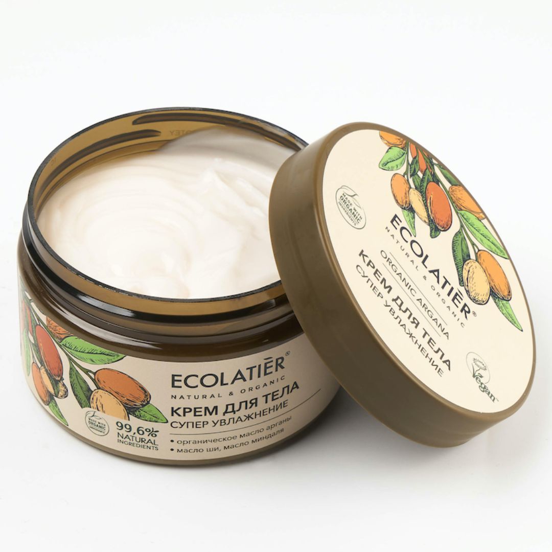 Крем за тяло Супер Хидратиране organic argana ecolatier, 250 мл.