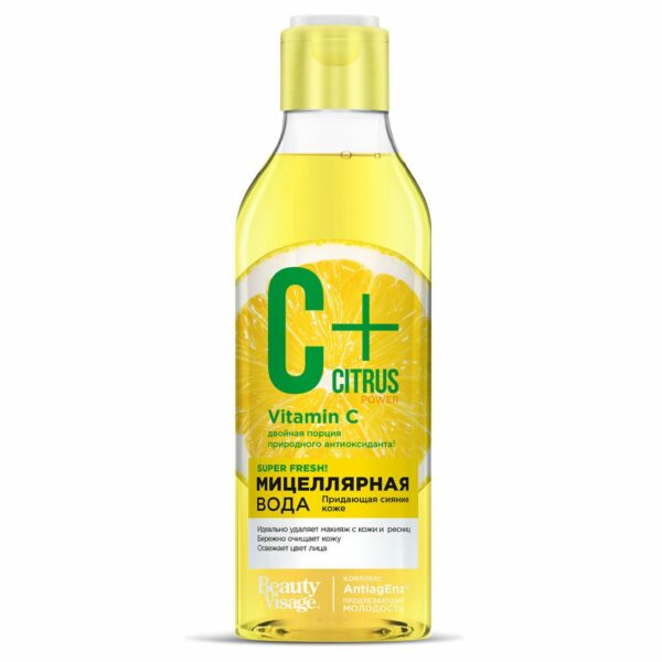 Мицеллярная вода для cияния кожи серии c+citrus
