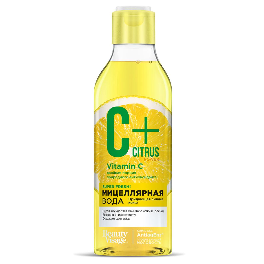 Мицеллярная вода для cияния кожи серии c+citrus