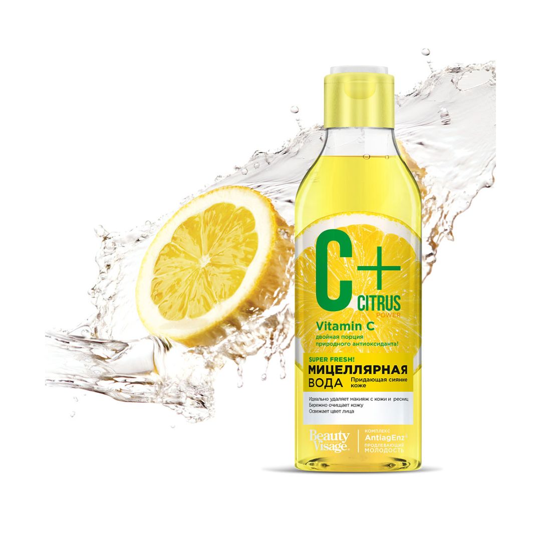 Мицеллярная вода для cияния кожи серии c+citrus